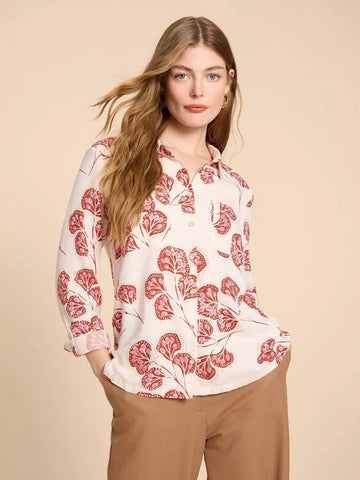 Sophie Organic Cotton Shirt- Seasonal Print