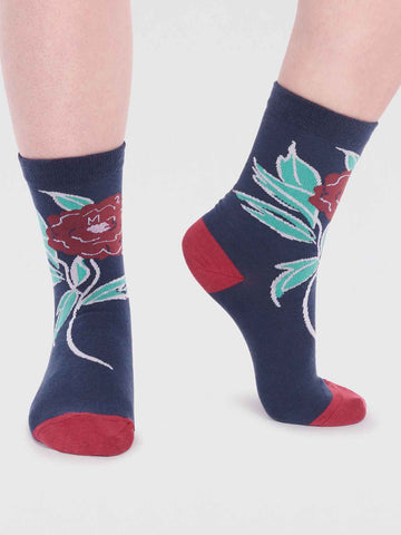 Rossa Organic Cotton Floral Socks
