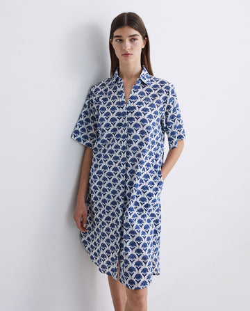 Short Sleeve Cotton Shirtdress