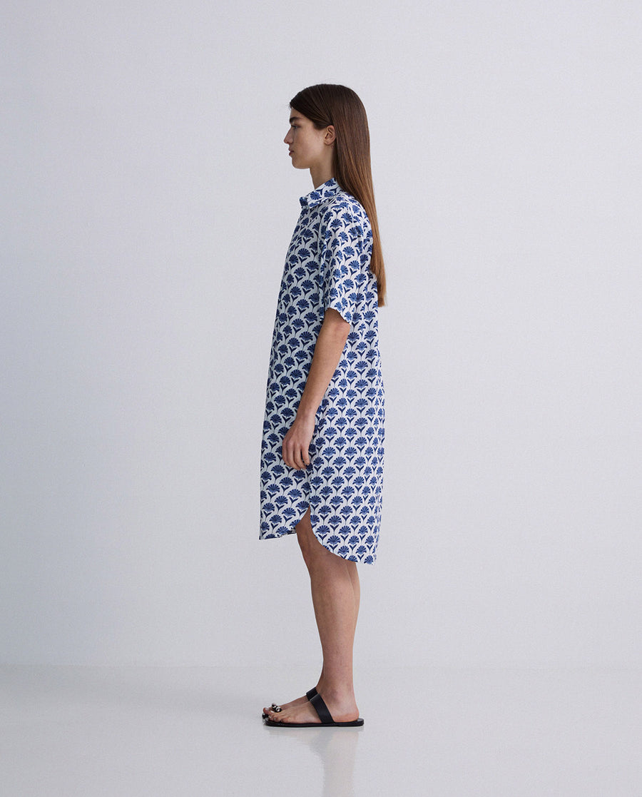 Short Sleeve Cotton Shirtdress