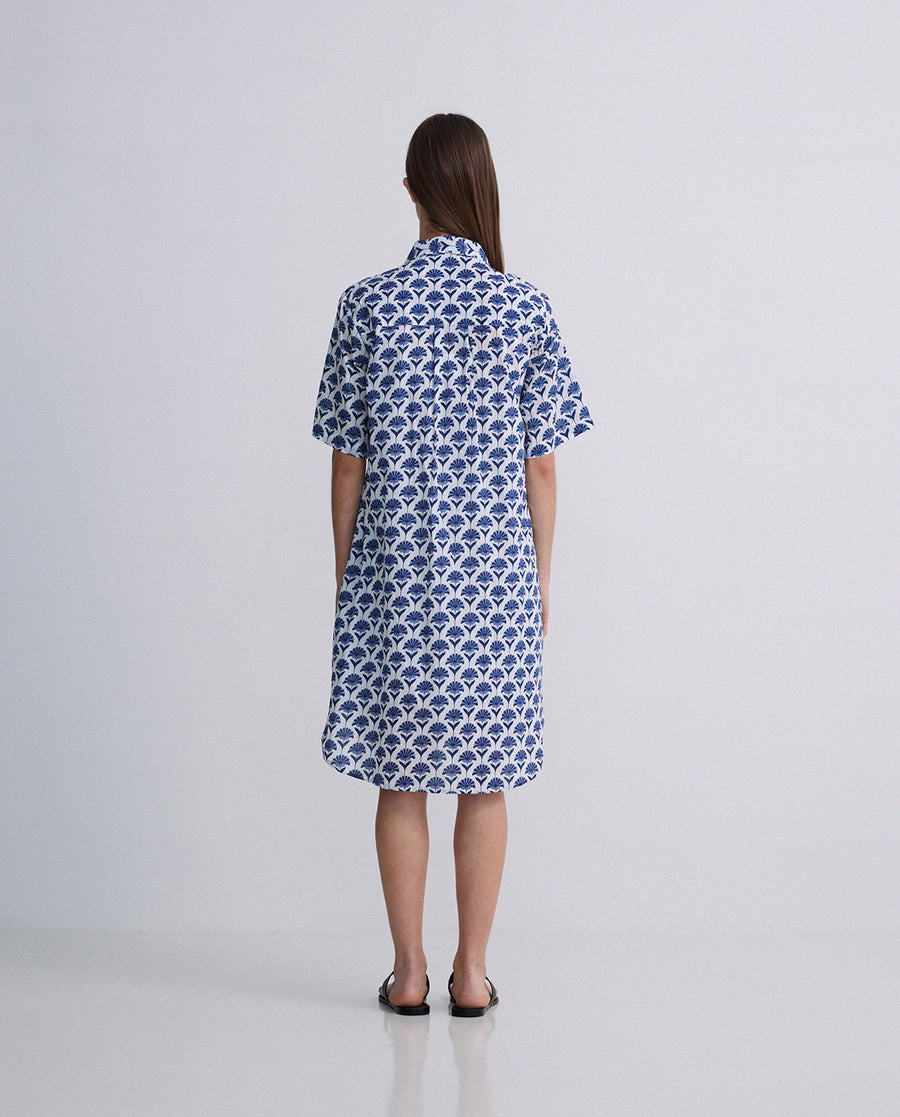 Short Sleeve Cotton Shirtdress