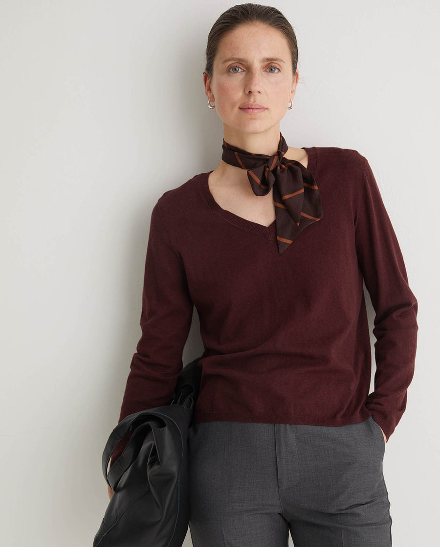 Organic Cotton V-Neck Sweater
