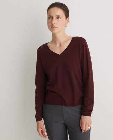 Organic Cotton V-Neck Sweater