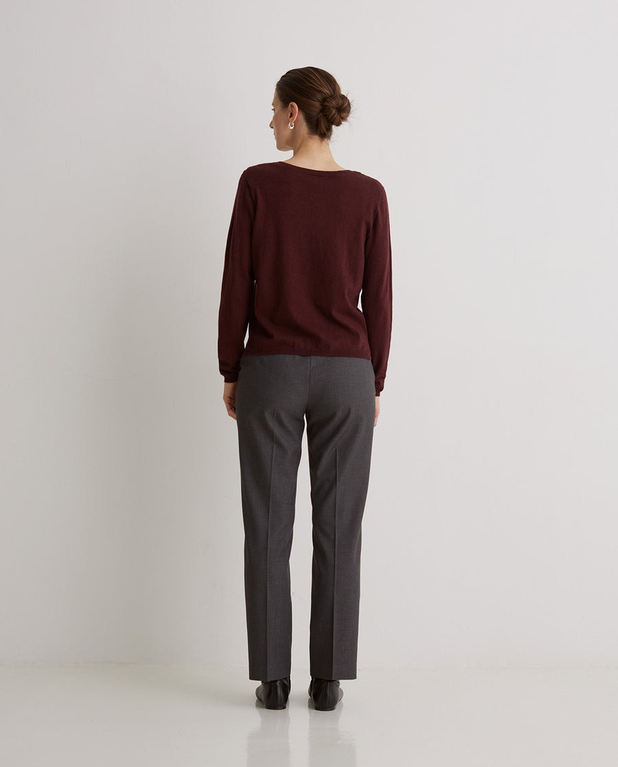 Organic Cotton V-Neck Sweater