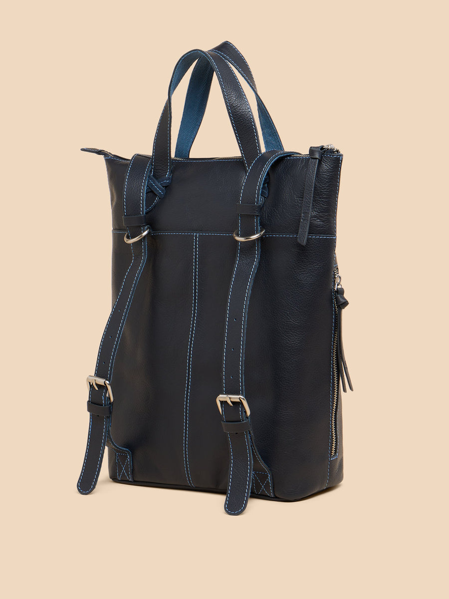 Leather Convertible Backpack