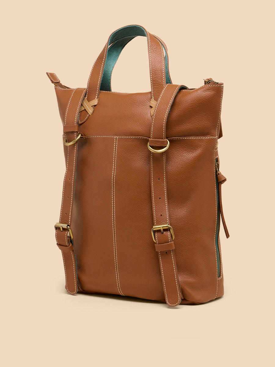 Leather Convertible Backpack