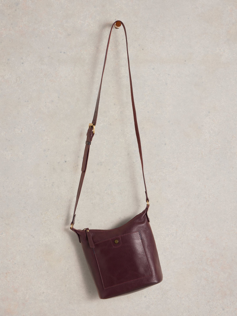 Mini Fern Leather Crossbody Bag