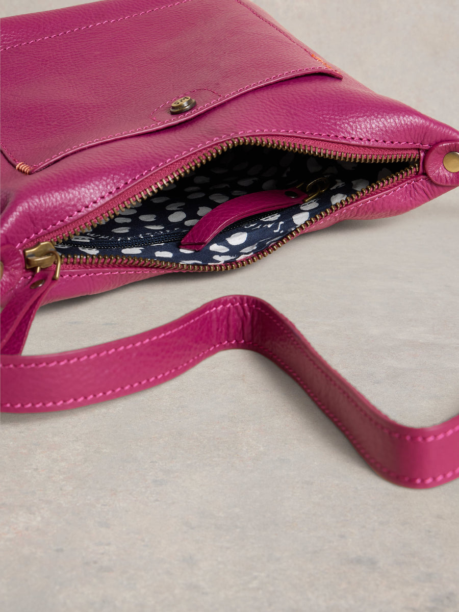 Mini Fern Leather Crossbody Bag