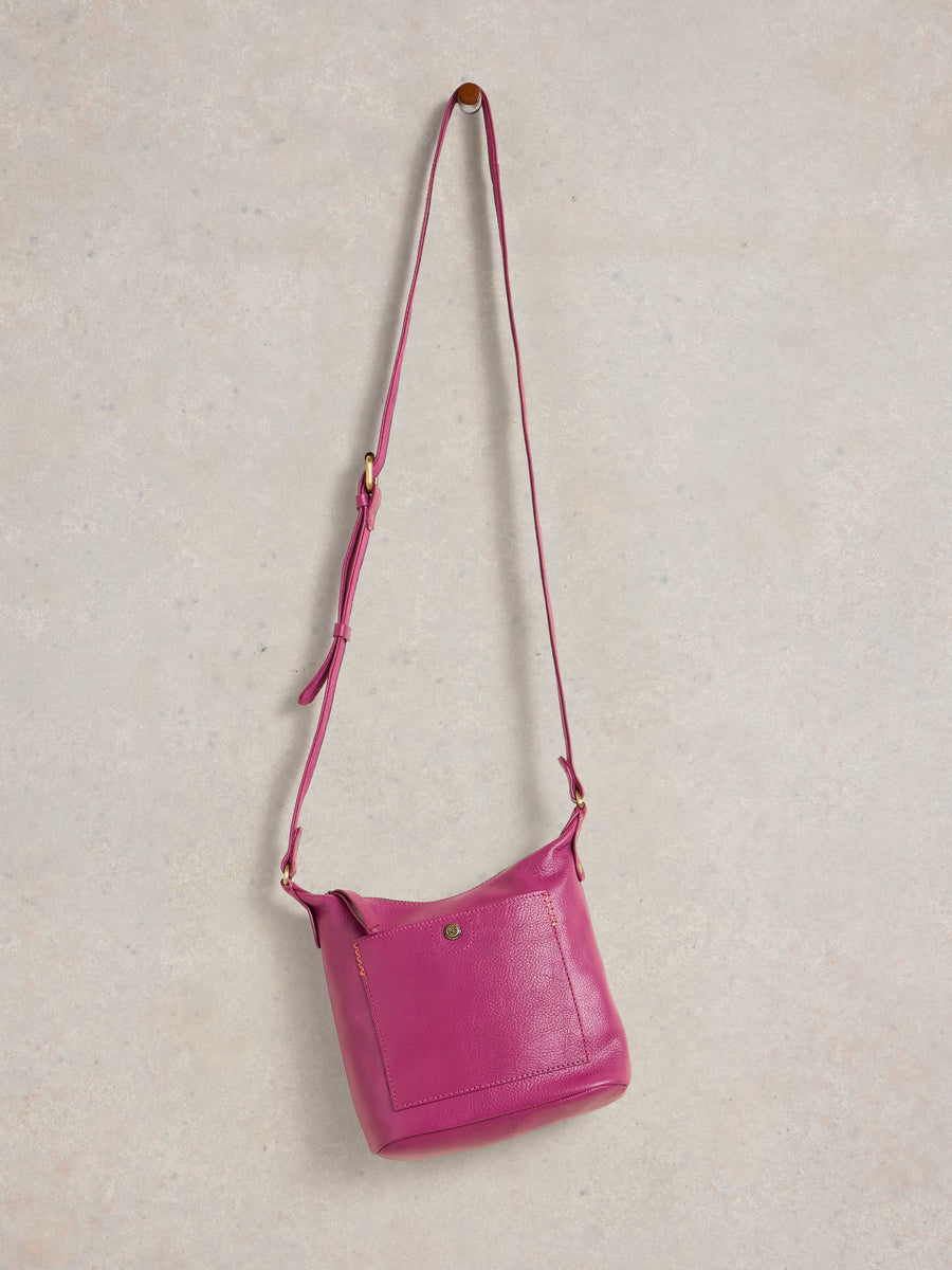 Mini Fern Leather Crossbody Bag