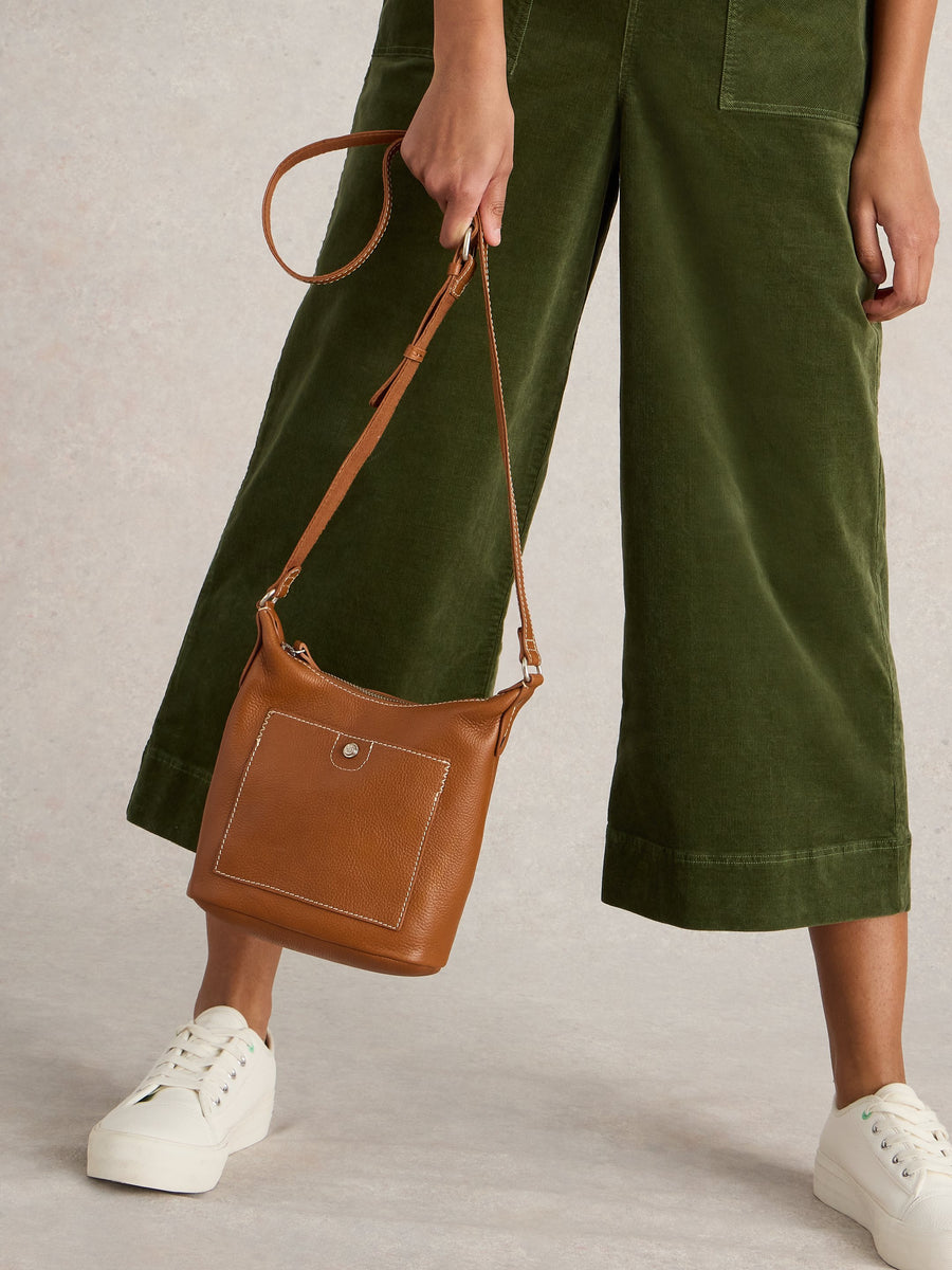 Mini Fern Leather Crossbody Bag