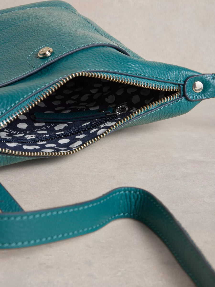 Mini Fern Leather Crossbody Bag