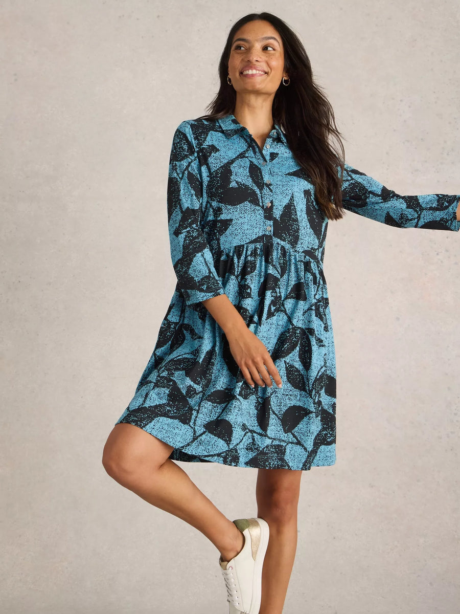 Everly Jersey Shirt Dress