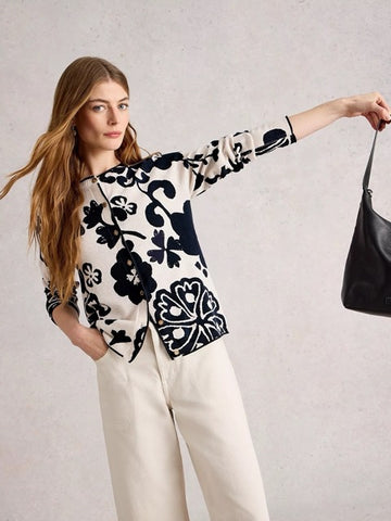 Lulu Patterned Cardigan