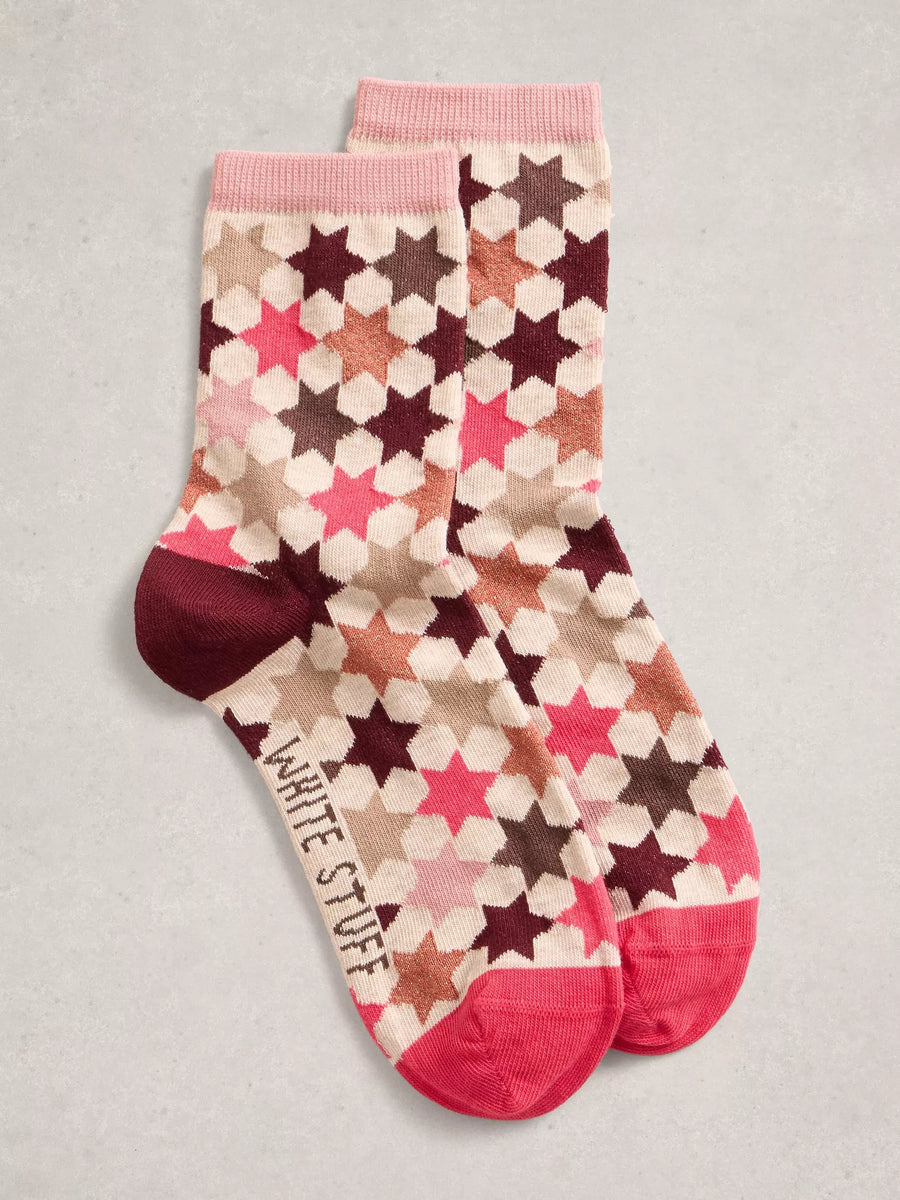 Pattern Ankle Socks