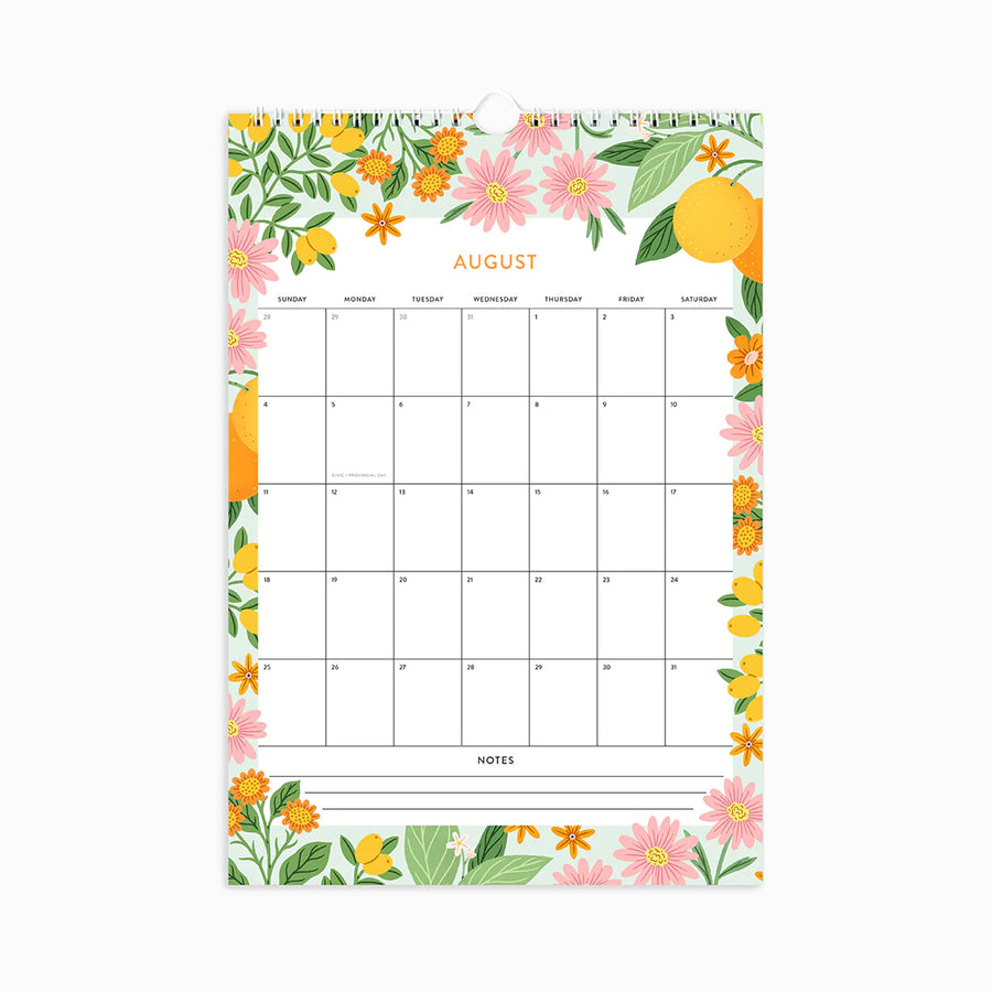 Floral Meadows Wall Calendar