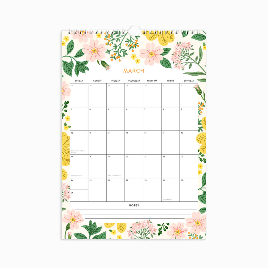 Floral Meadows Wall Calendar