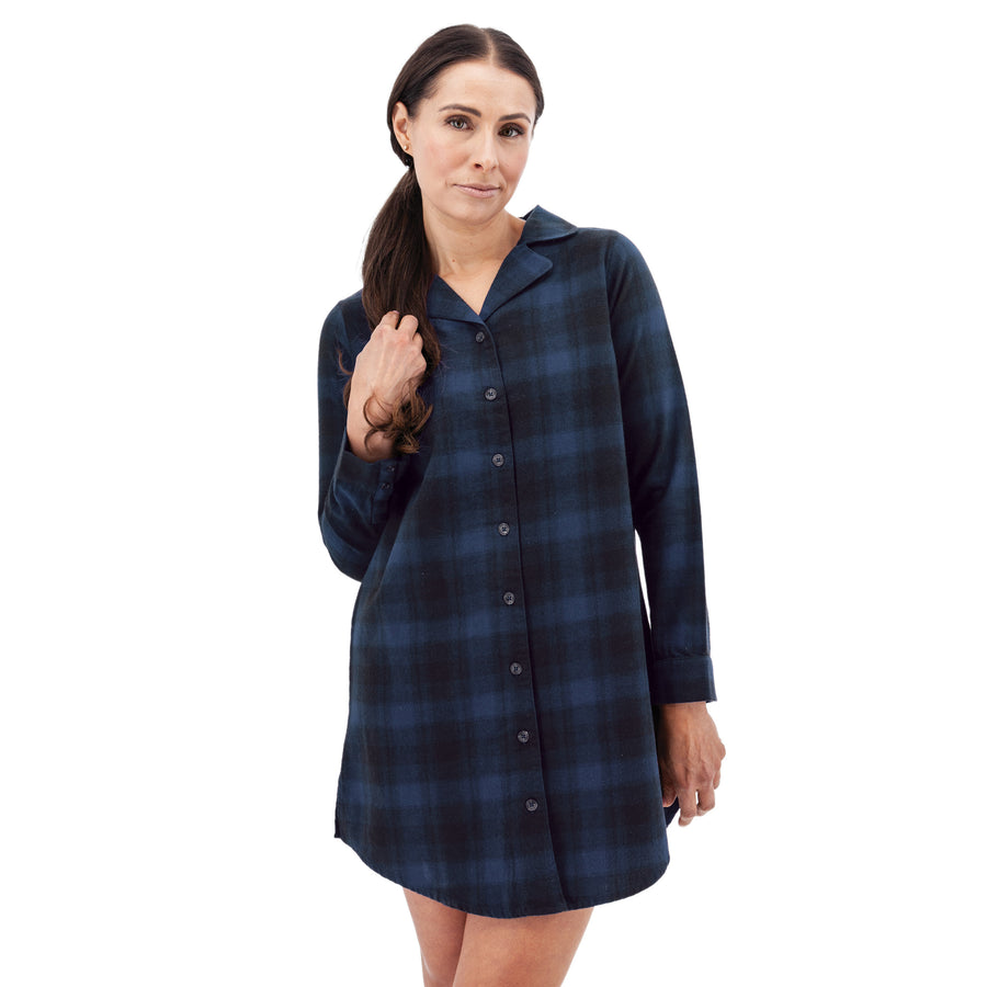 Organic Cotton Flannel Night Shirt