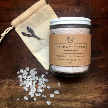 Bergamot and Lavender Dead Sea Salt Soak