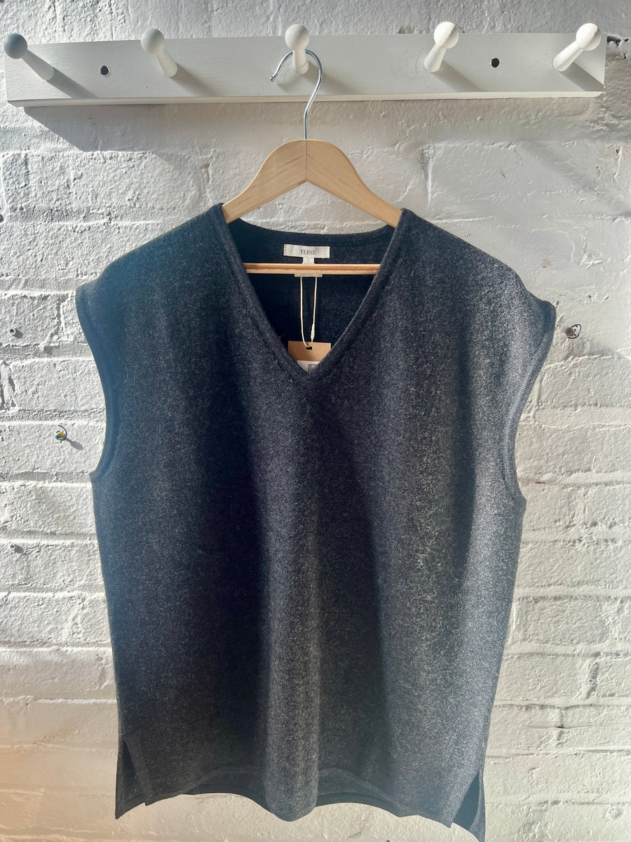 Boiled Wool Pullover Vest