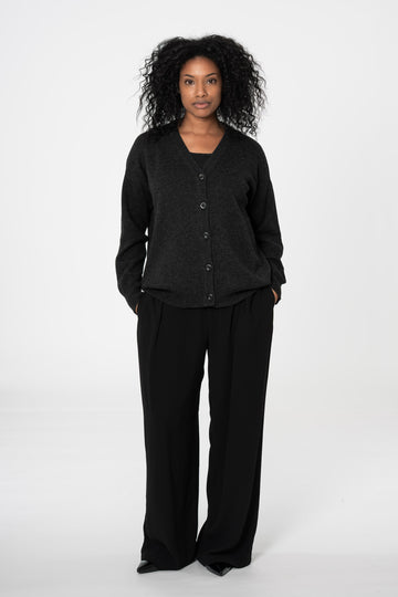 Merino Boxy Cardigan