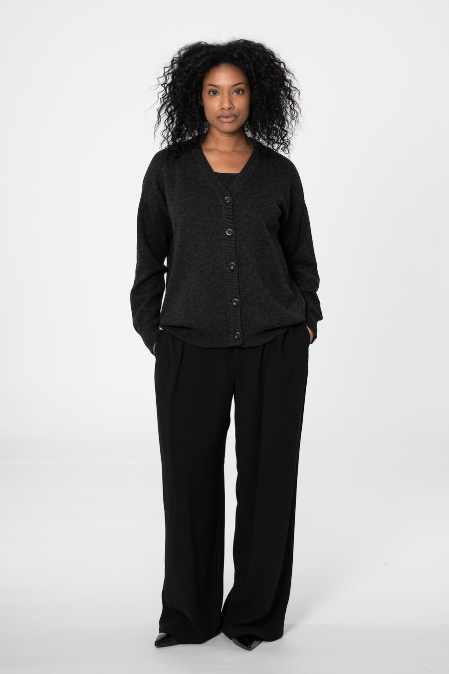 Merino Boxy Cardigan