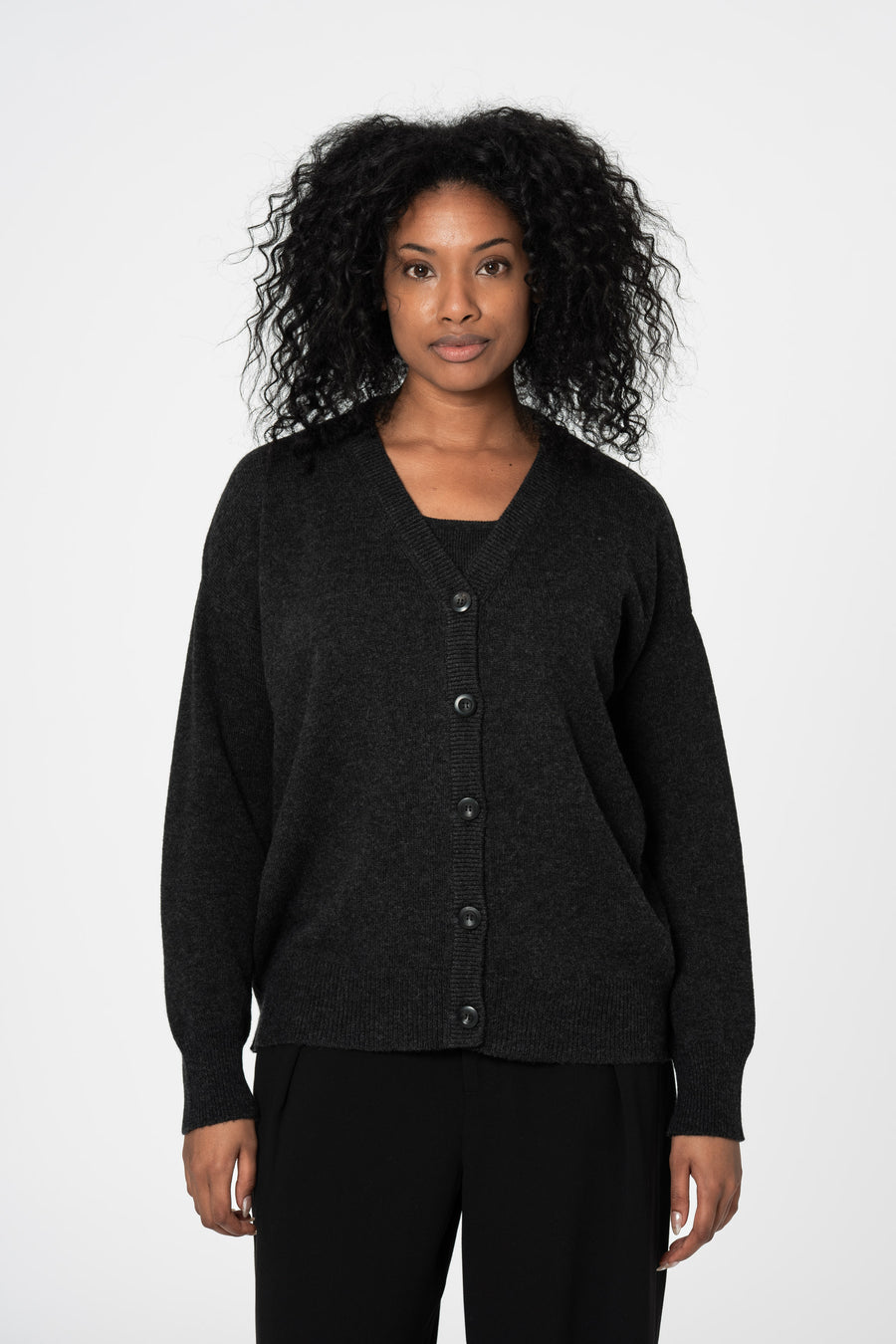 Merino Boxy Cardigan