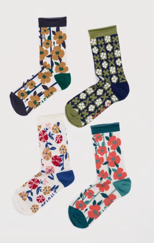 Arty Socks Floral Gift Box
