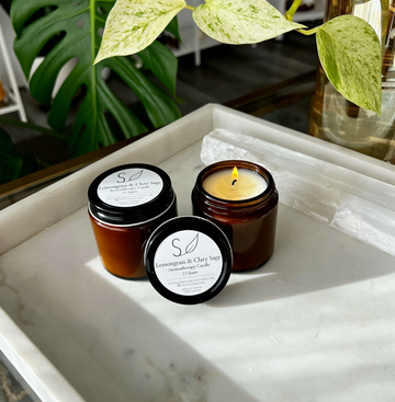 Lemongrass & Clary Sage Aromatherapy Candle
