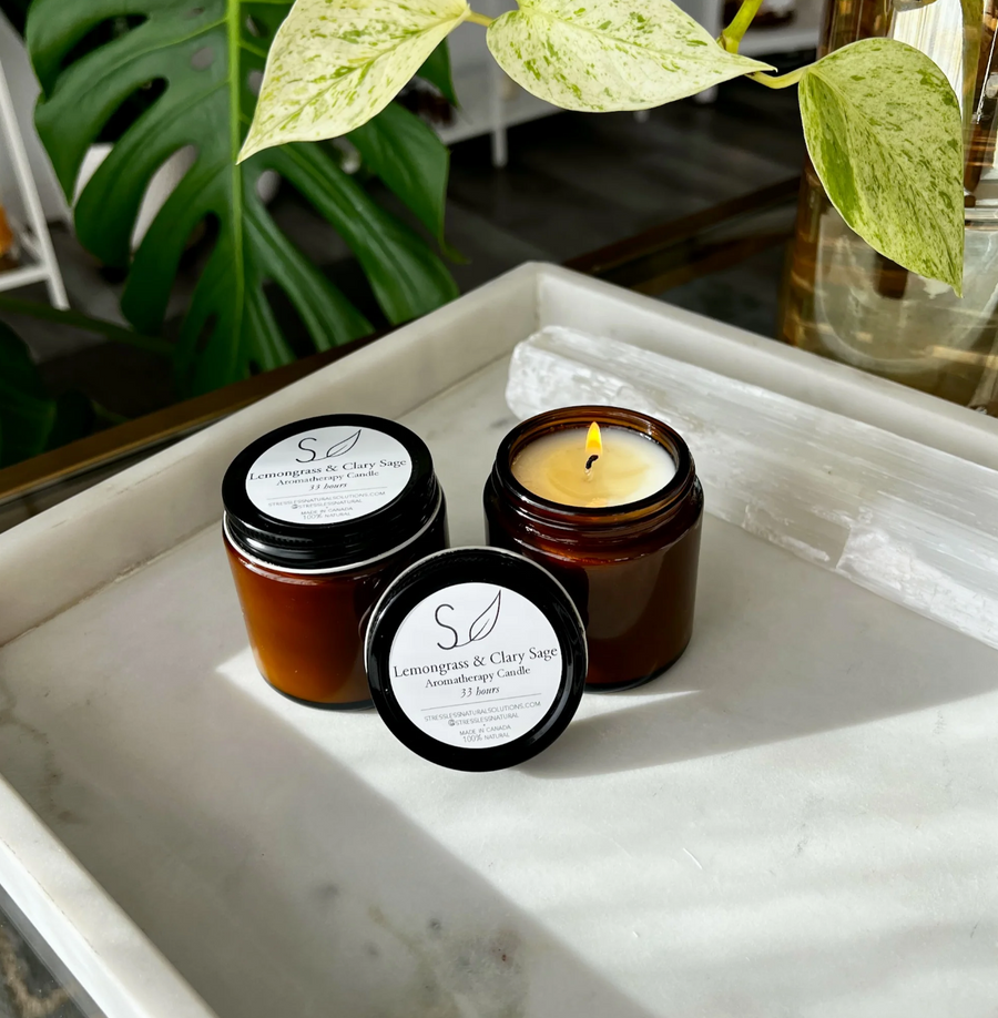 Lemongrass & Clary Sage Aromatherapy Candle