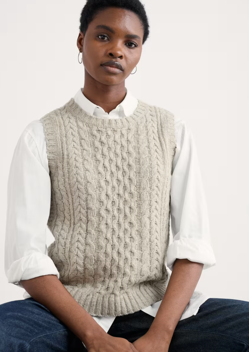 Newlyn Cable Stitch Vest
