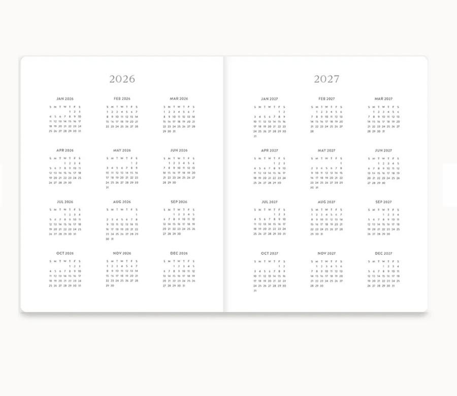 Sunpetal 2026 Monthly Planner