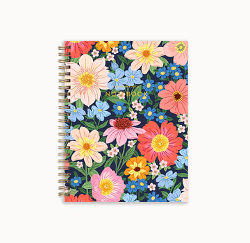Dahlia Dance Spiral Lined Notebook