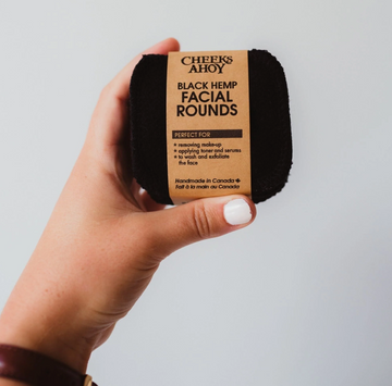 Black Hemp Facial Rounds