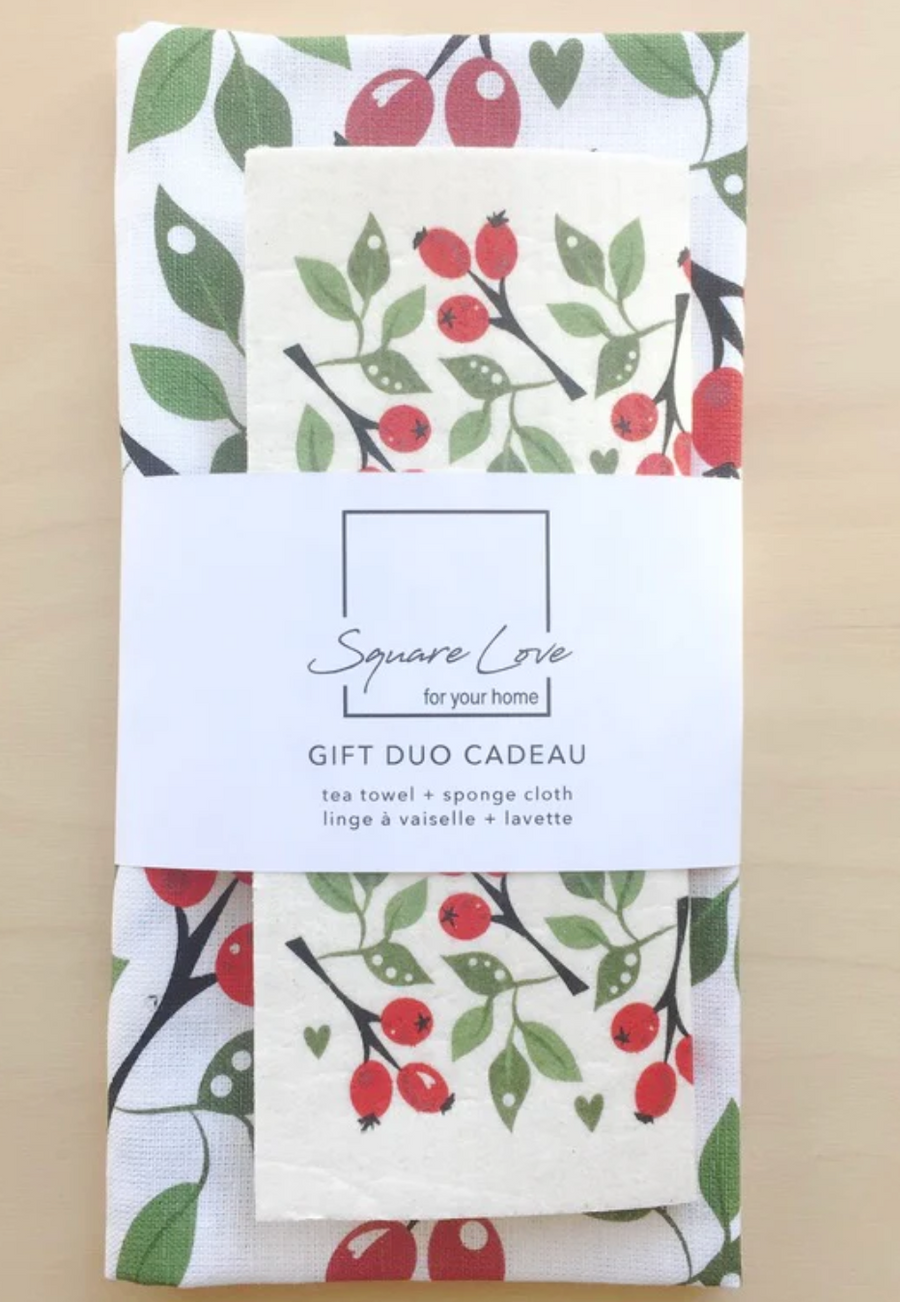 Swedish Sponge and Tea Towel Set