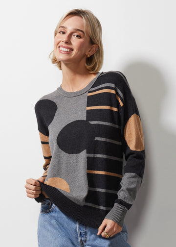 Spot on Stripes Sweater