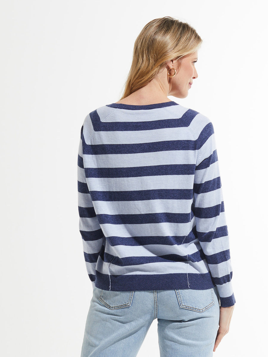 Raglan Striped Sweater