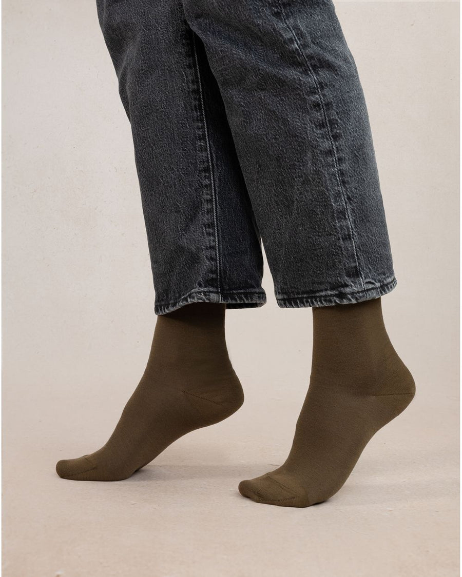 Roll Top Wool Socks